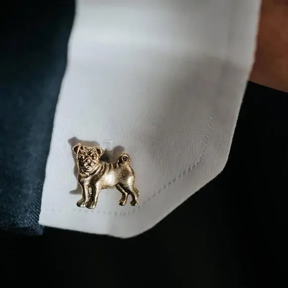 Pug Cufflinks - Picture 3 of 5